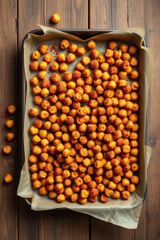 crispy seasoned legume snack