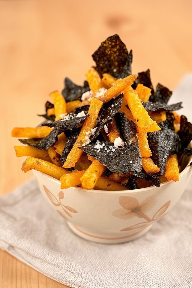 crispy seaweed fried snack
