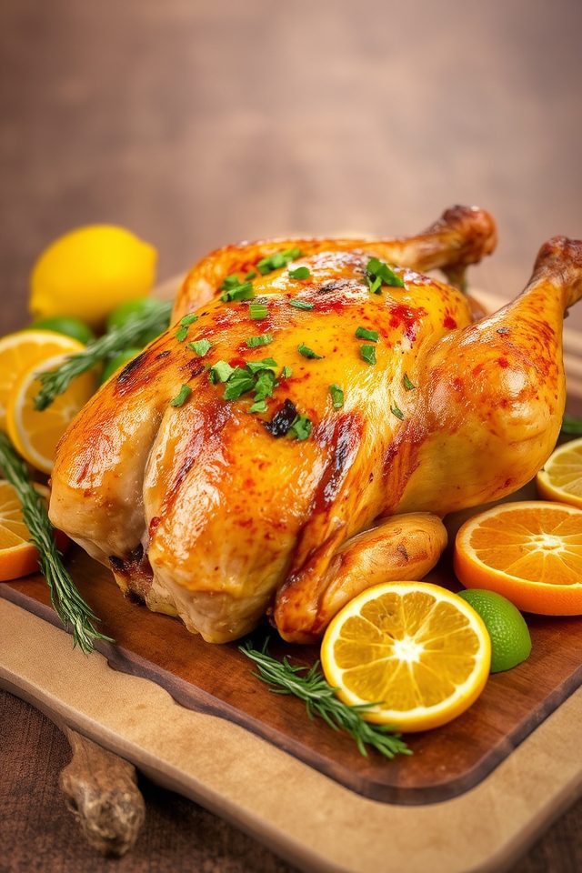crispy skinned latin chicken