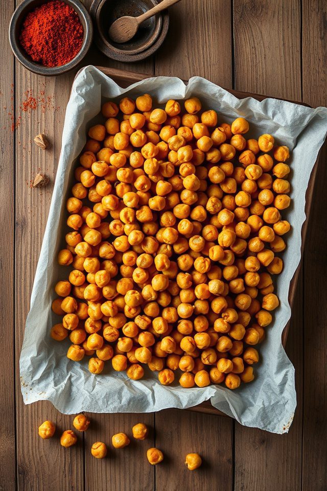 crispy spiced healthy snack
