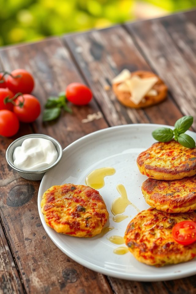 crispy summer vegetable fritters