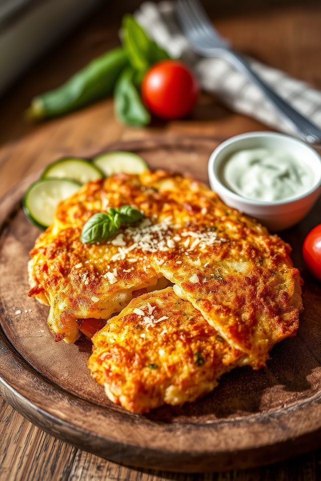 crispy summer vegetable fritters