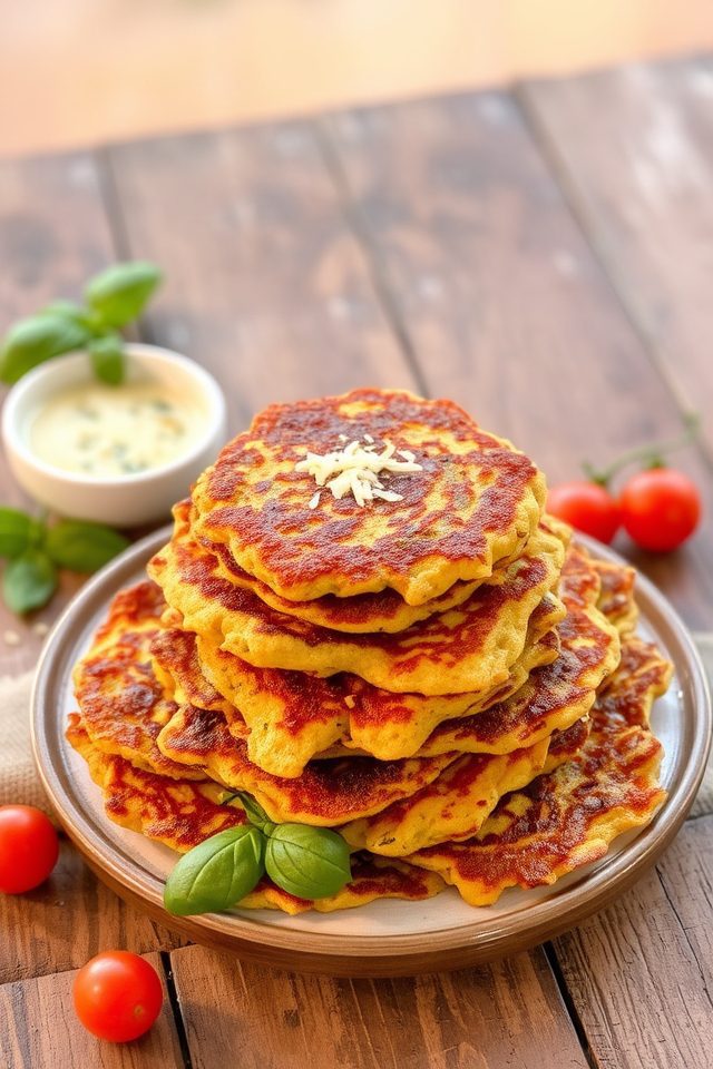 crispy summer vegetable fritters