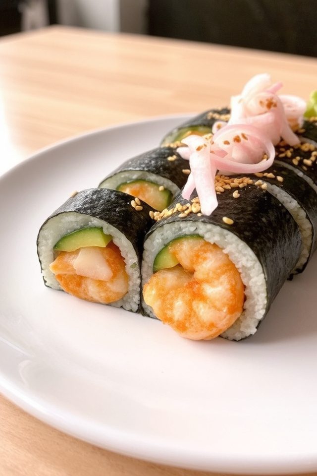 crispy tempura sushi rolls