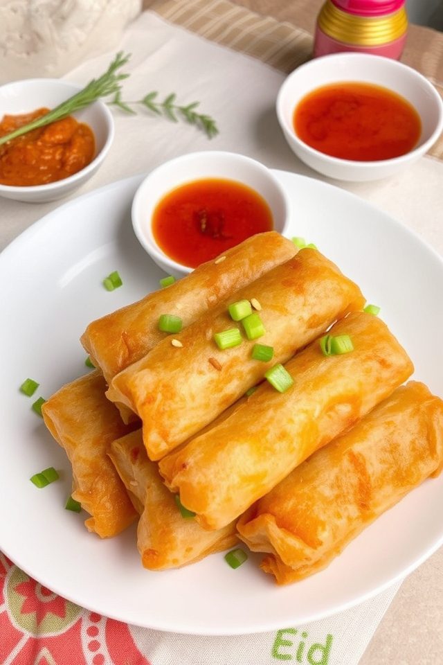 crispy vegetable spring rolls