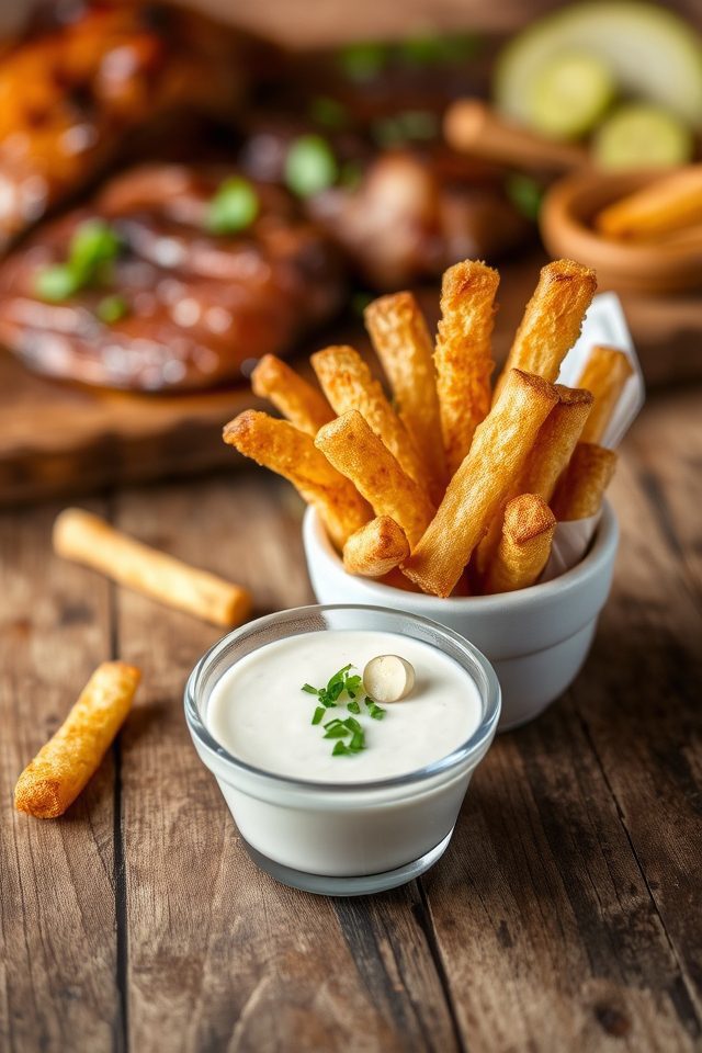 crispy yuca garlic fries