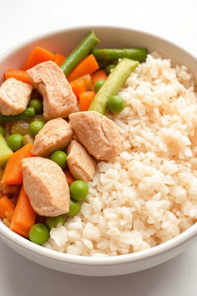 crockpot chicken rice bowl