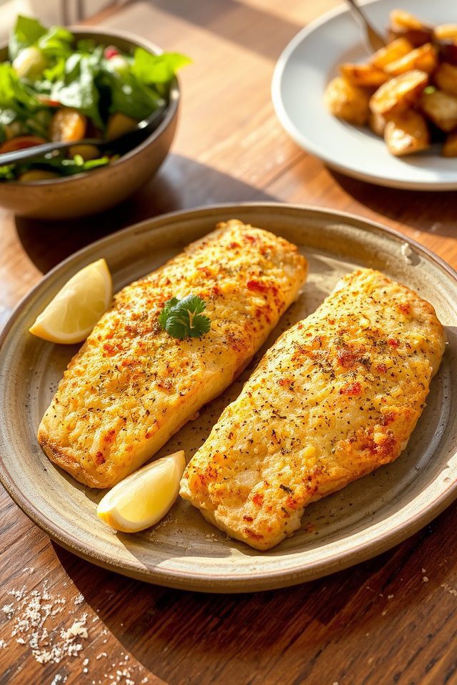 crunchy cheesy fish fillets