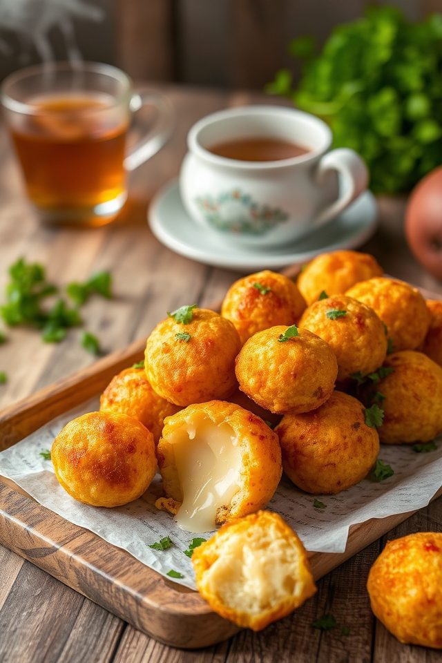 crunchy cheesy snack balls