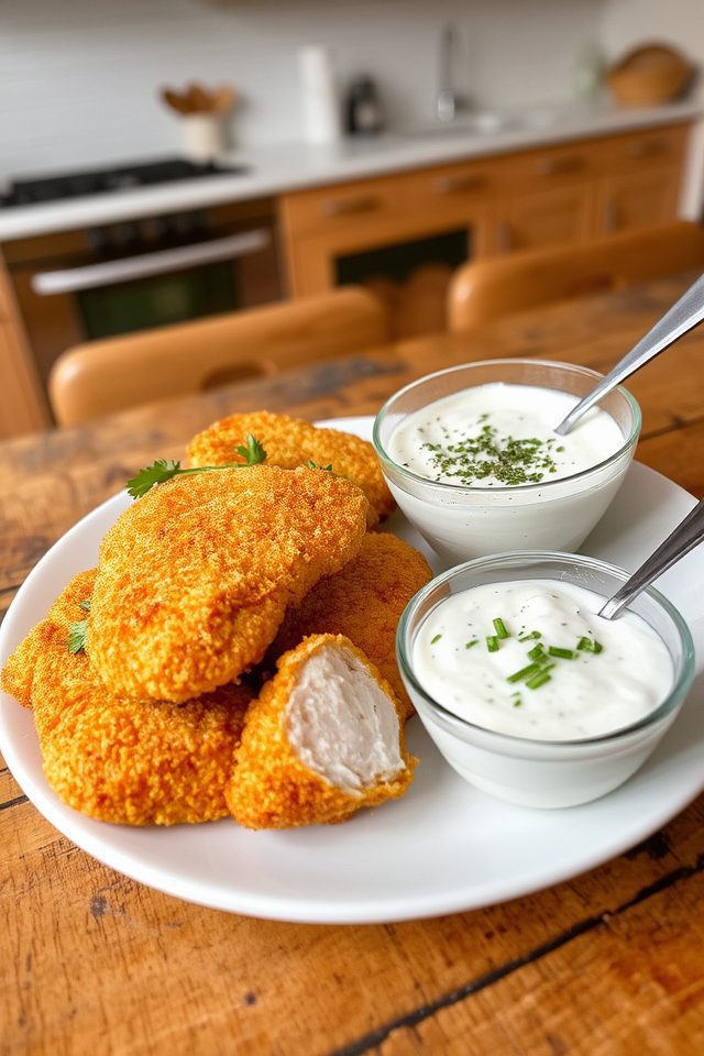 crunchy chicken ranch dip