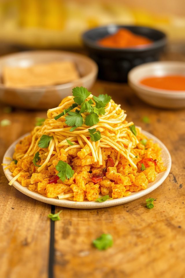 crunchy gujarati street snack