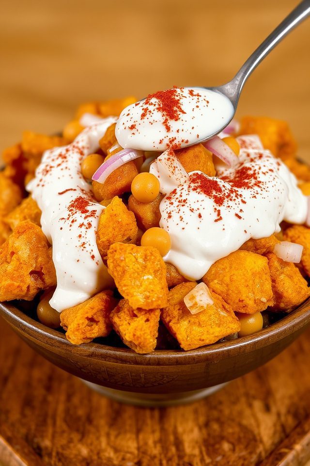 crunchy indian street food