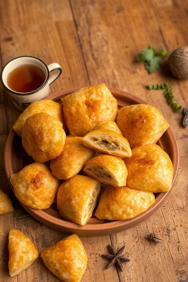 crunchy indian tea snack