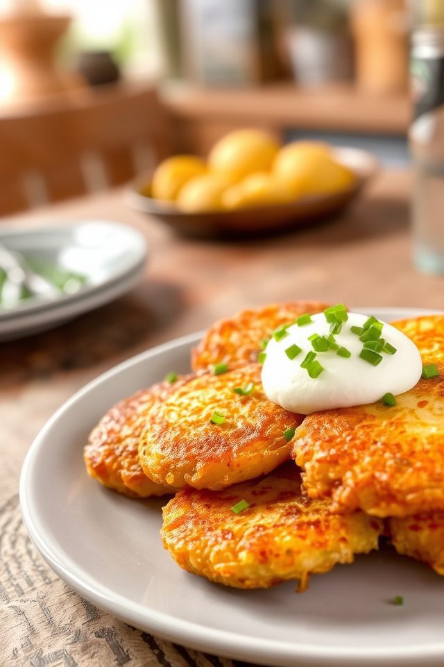 crunchy irish potato cakes