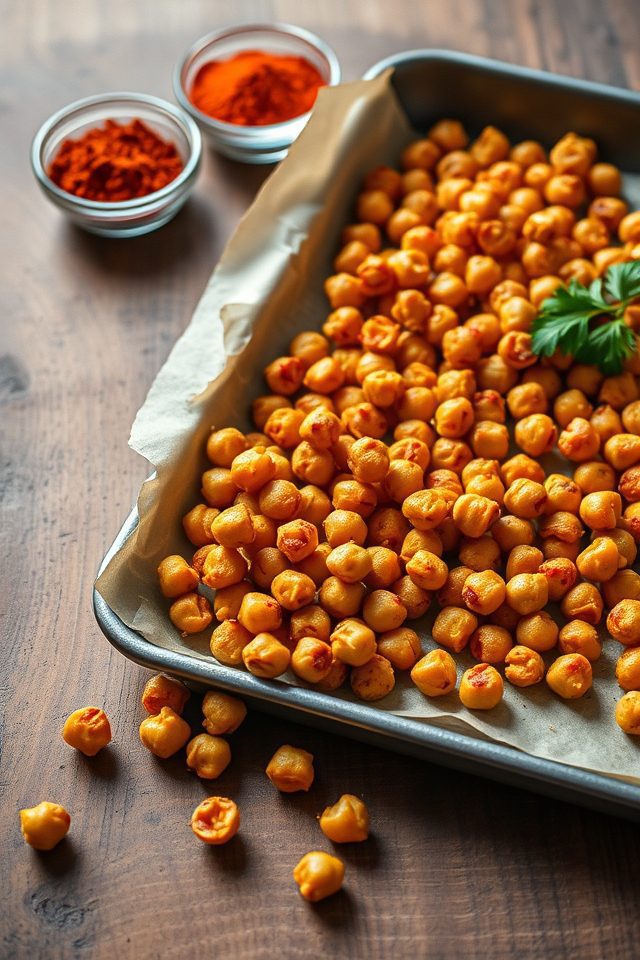 crunchy seasoned chickpea snack