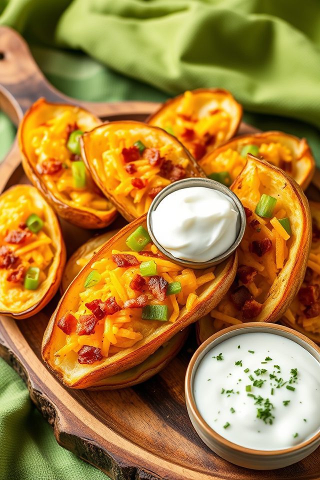 crunchy stuffed potato appetizer