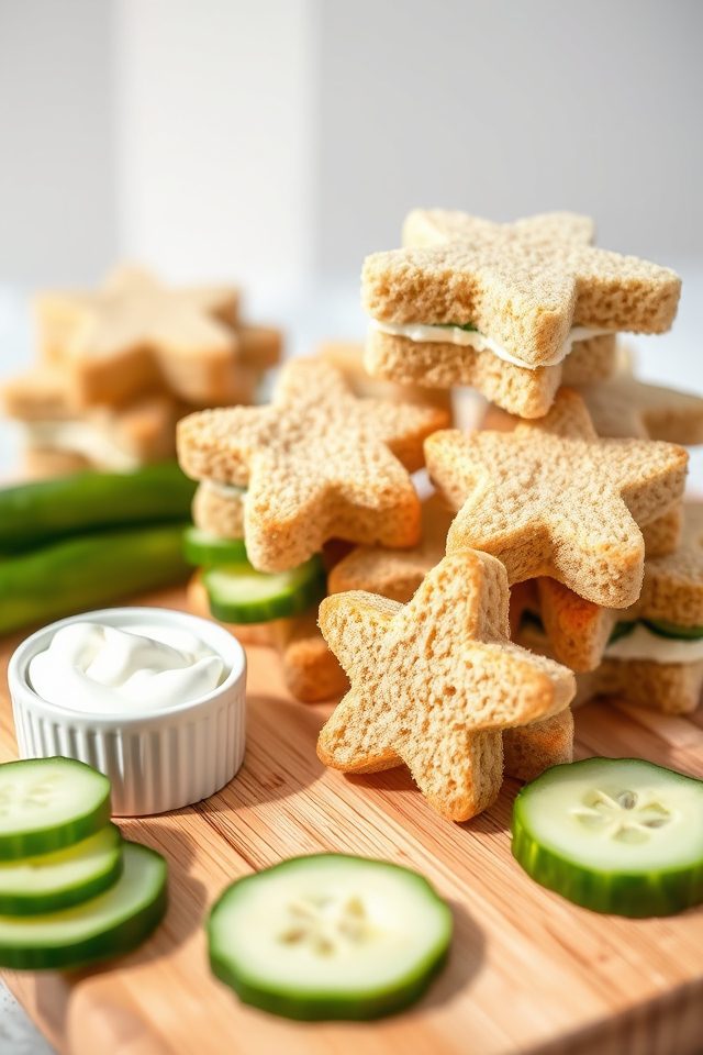cucumber cream cheese sandwiches