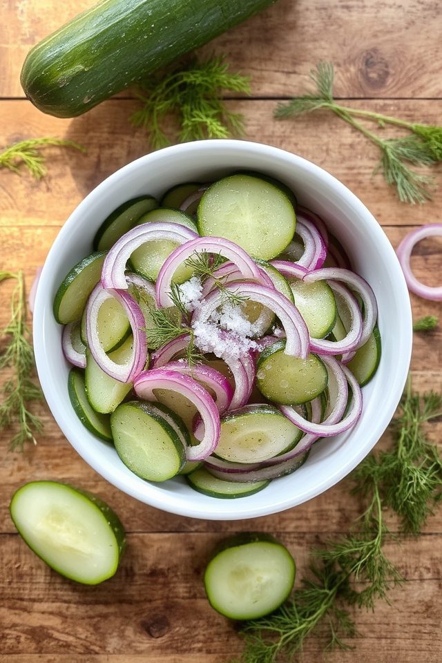 cucumber dill onion vinegar