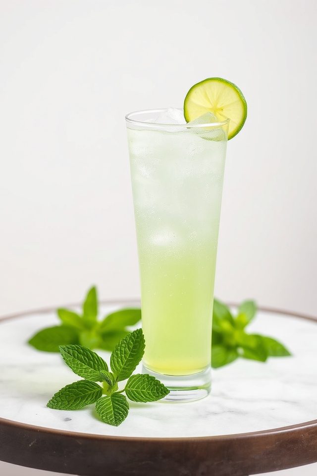cucumber infused gin drink