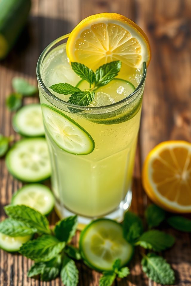 cucumber mint hydration drink