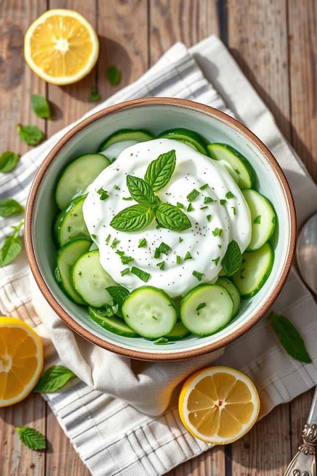 cucumber mint yogurt salad
