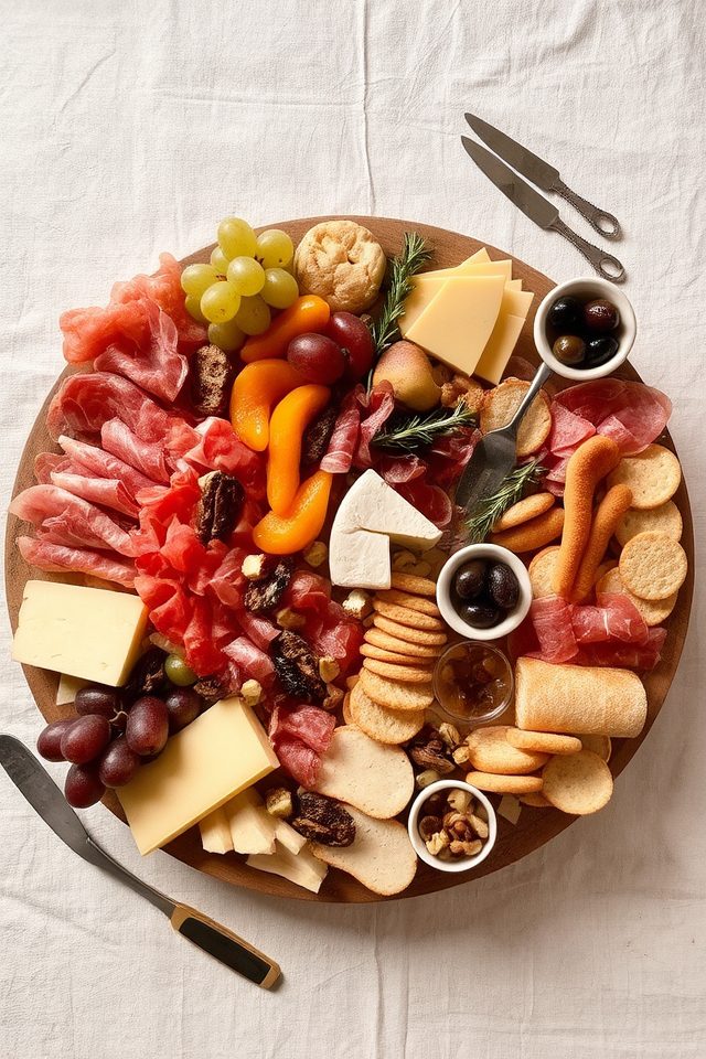 cured meats cheese platter