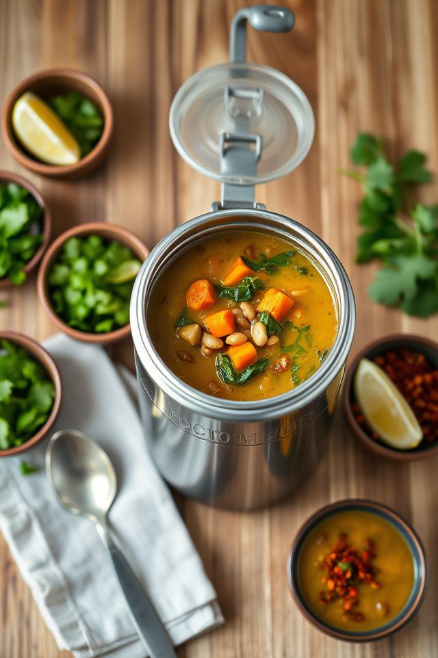curried lentil soup thermos