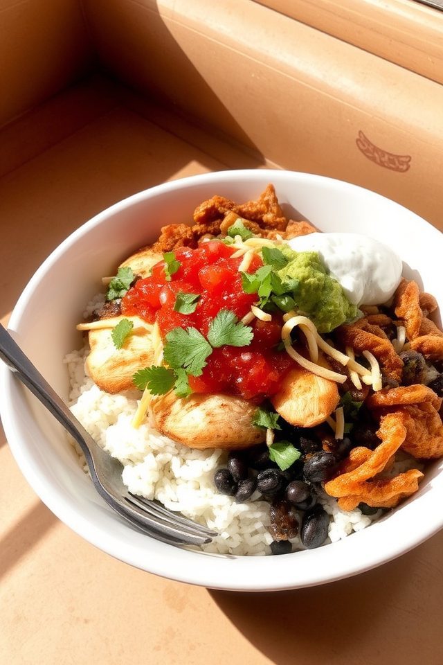 customizable mexican food bowl