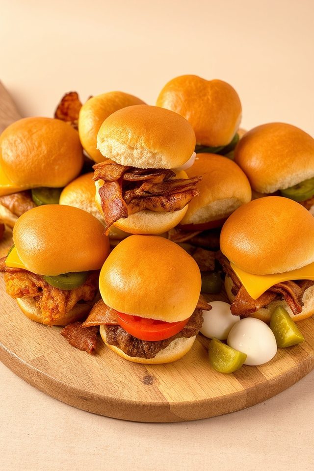 customizable mini burger options