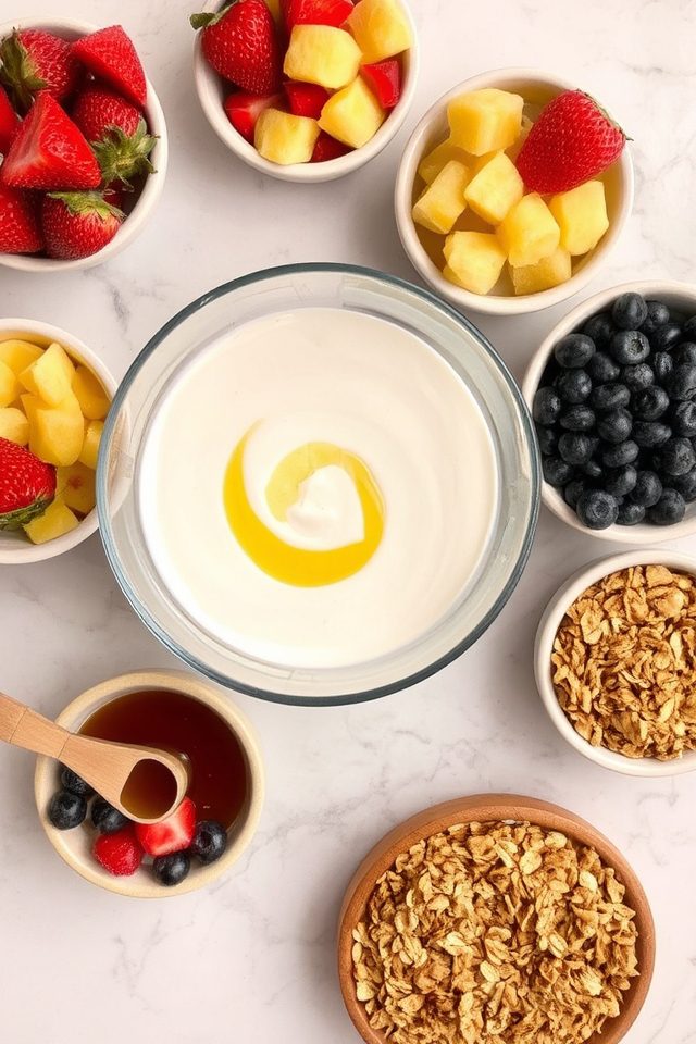 customizable yogurt breakfast bar