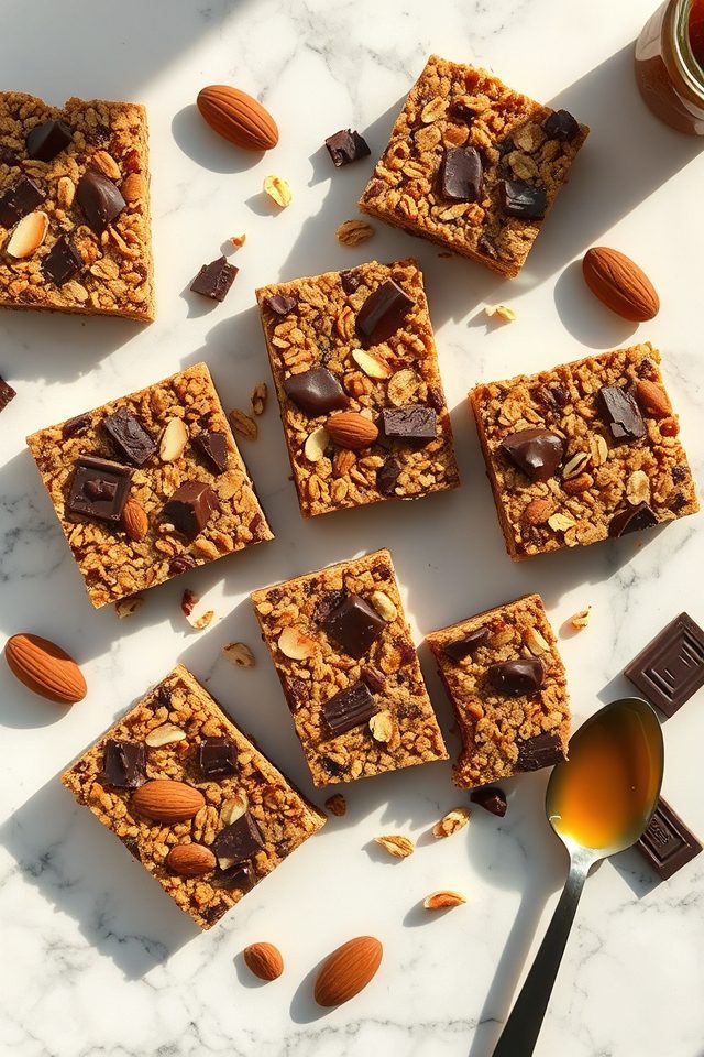 dark chocolate almond treat