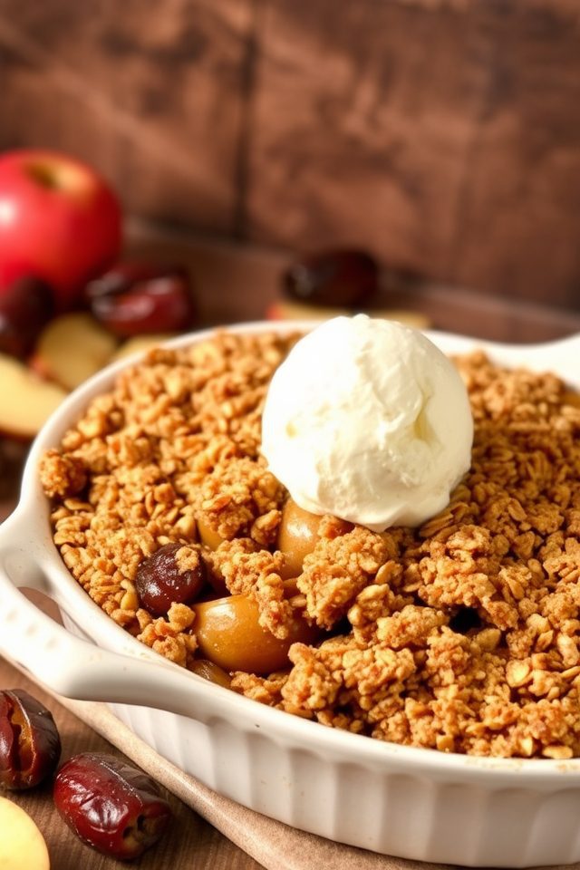 date and apple crisp