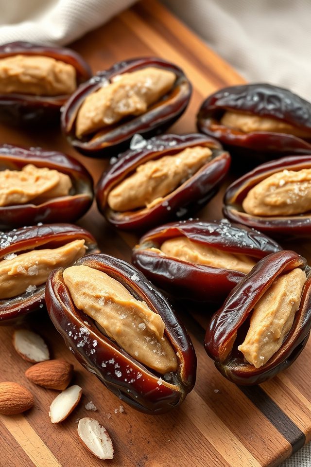 dates filled with almond butter