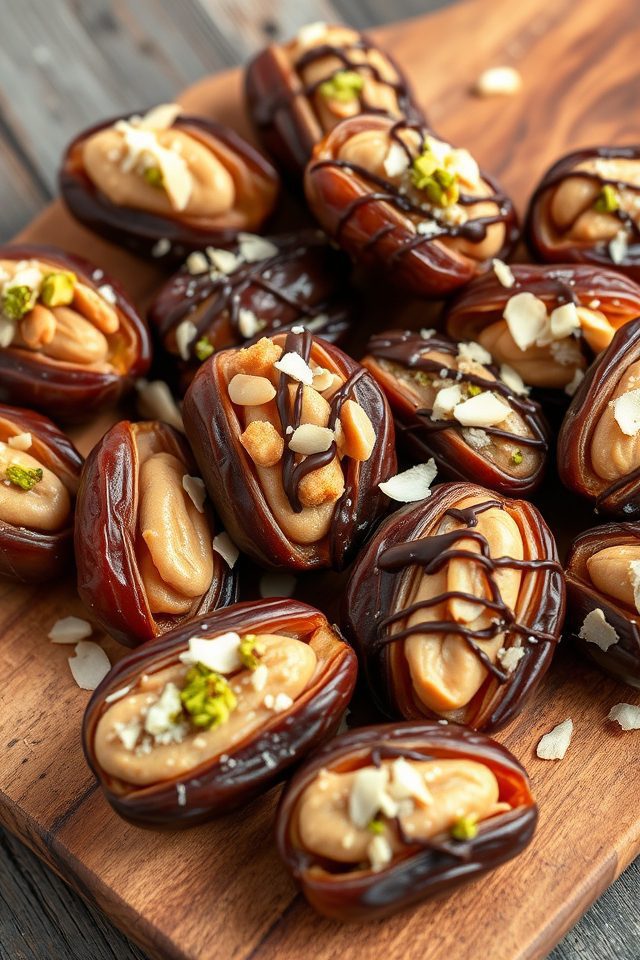 dates filled with nutbutter