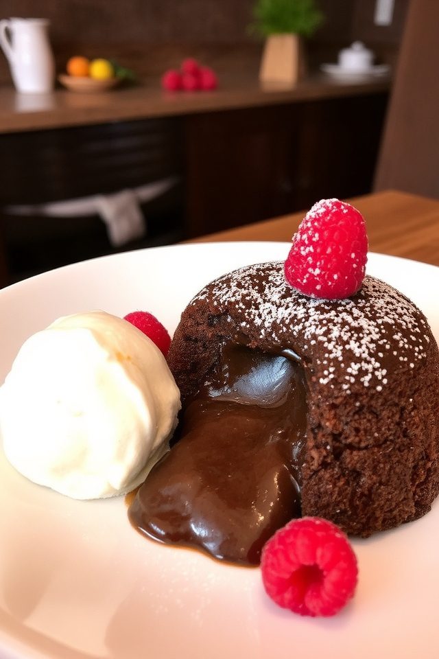 decadent chocolate lava cake