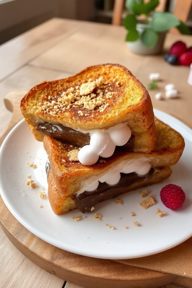 decadent s mores french toast