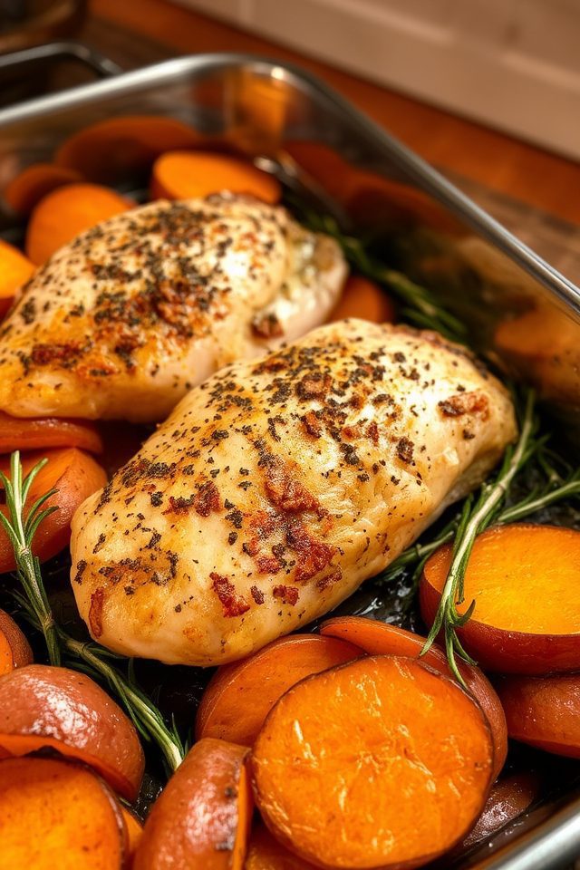 delicious baked chicken meal