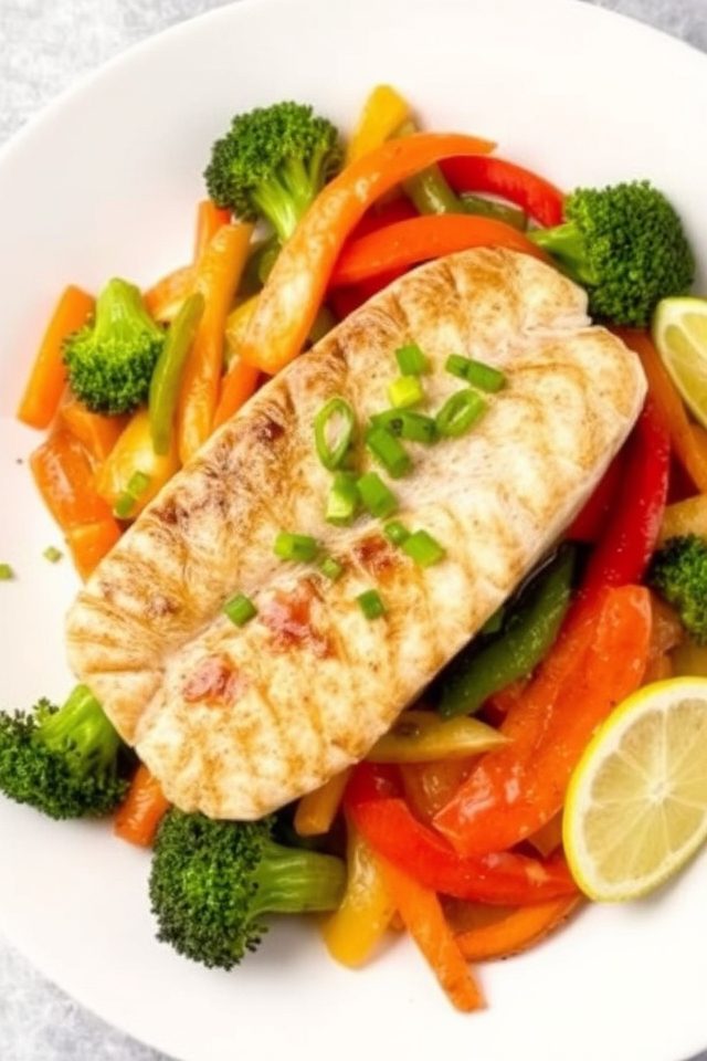 delicious barramundi stir fry