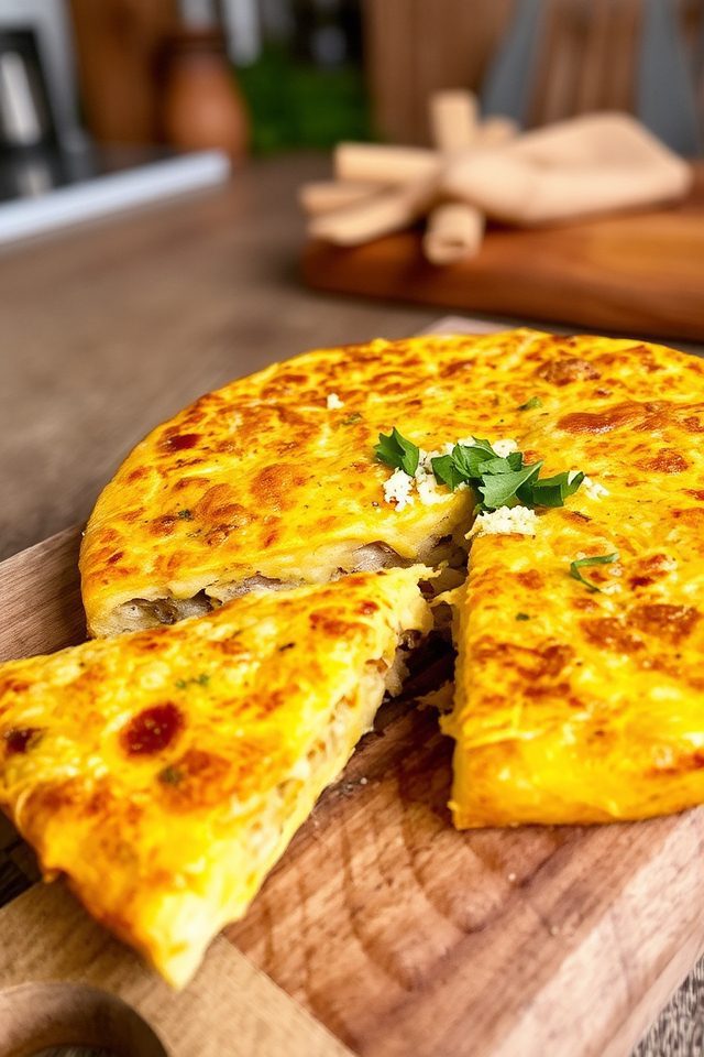 delicious cabbage cheese frittata