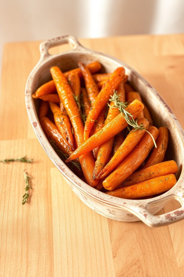 delicious herb roasted carrots