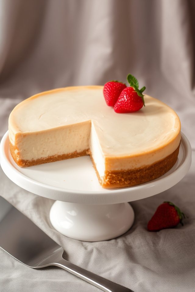 dense creamy tangy cheesecake