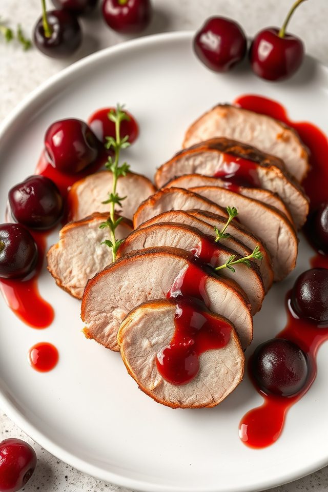 duck breast cherry sauce