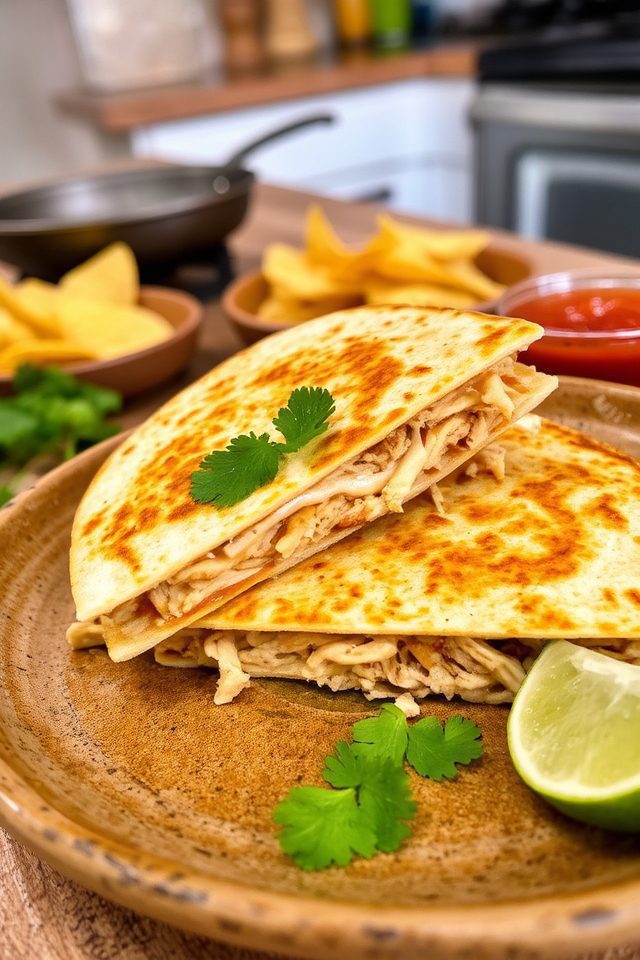 easy chicken quesadilla meal