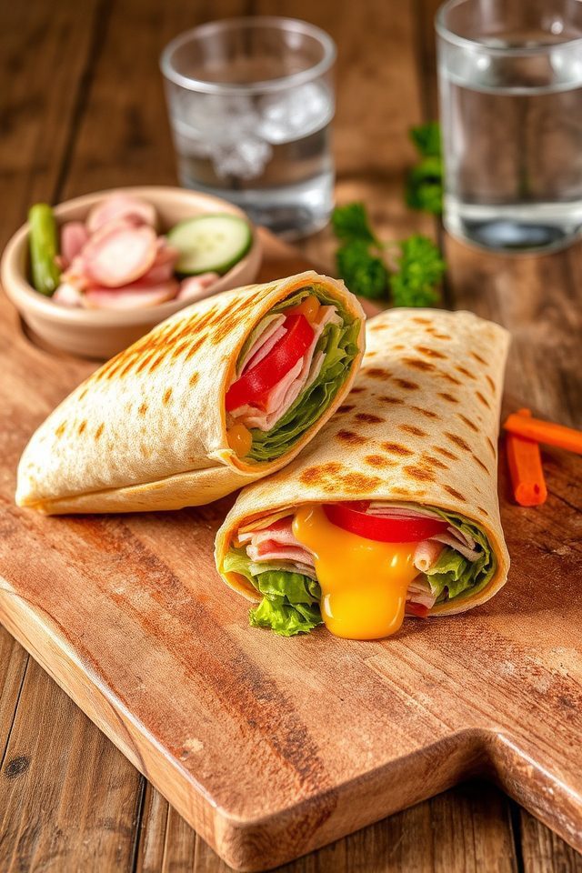 easy ham cheese snack