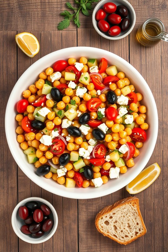 easy mediterranean chickpea salad