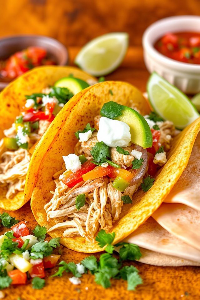 easy mexican chicken tacos