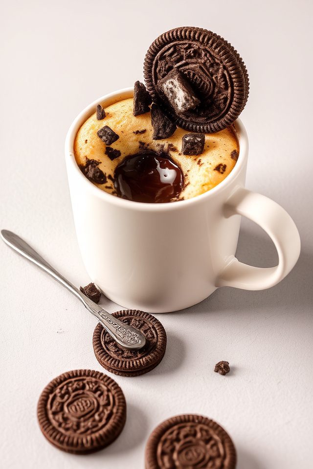 easy oreo mug cake