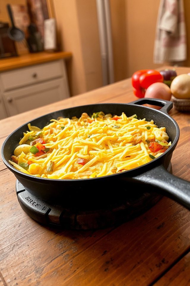 easy vegetable egg scramble