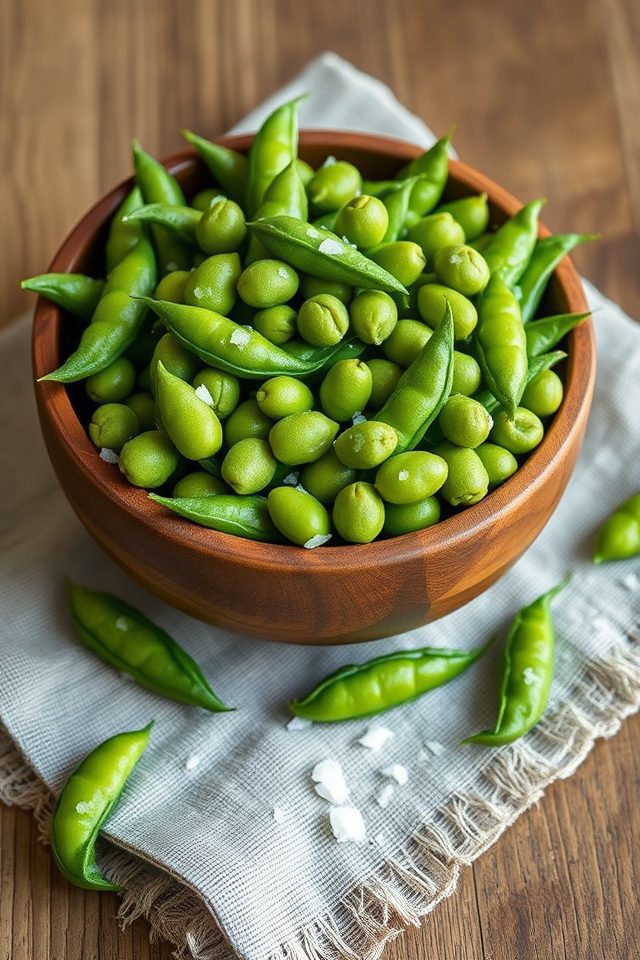 edamame seasoned with salt