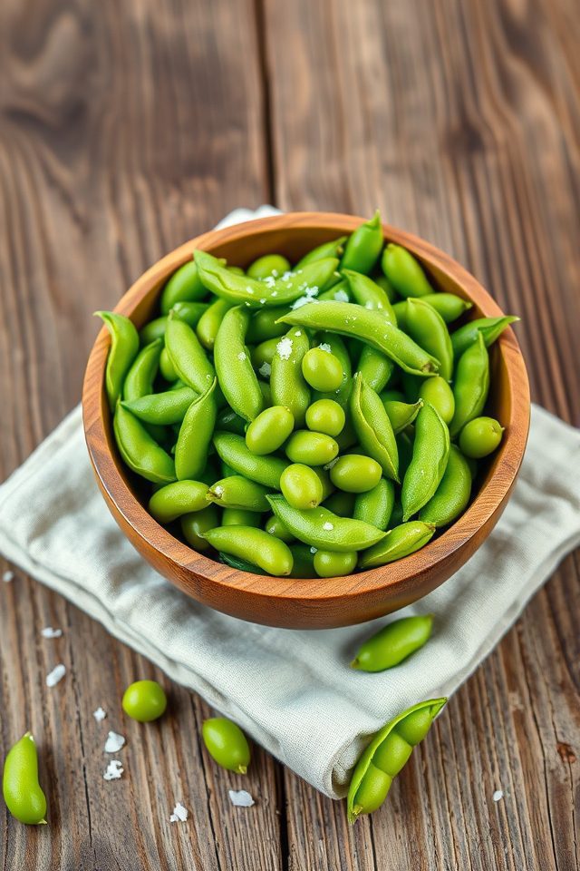 edamame seasoned with salt
